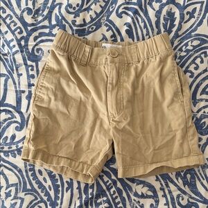 Zara boy's Khaki Flat Front Shorts